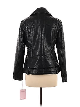 Avec Les Filles Faux Leather Jacket (view 2)