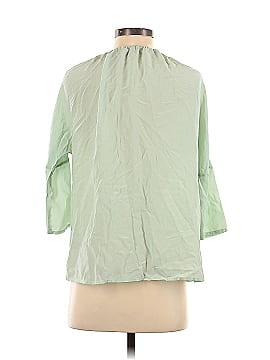 Calypso St. Barth 3/4 Sleeve Silk Top (view 2)