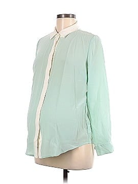 A Pea in the Pod Long Sleeve Silk Top (view 1)