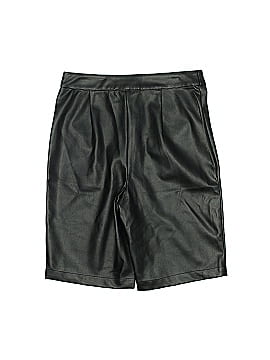 Express x Olivia Culpo Faux Leather Shorts (view 2)