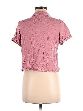 Danskin Short Sleeve Button-Down Shirt (view 2)