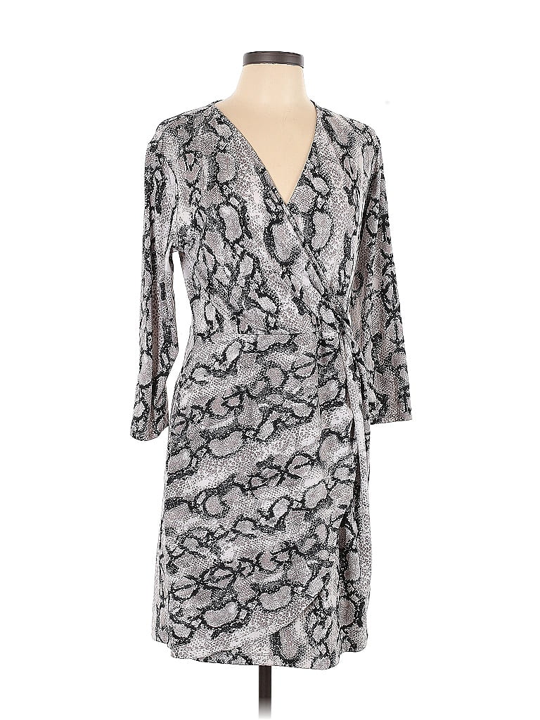 Pre-owned Sofia Casual Dress In Gray