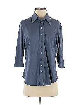 Prairie Cotton 3/4 Sleeve Button-Down Shirt (view 1)