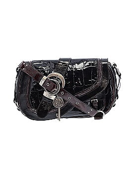 Christian Dior Croc Embossed Patent Leather Gaucho Bag (view 1)