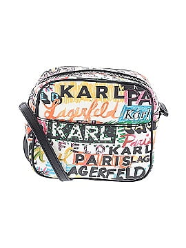 Karl Lagerfeld Paris Leather Crossbody Bag (view 2)