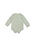 Adidas 100% Cotton Gray Long Sleeve Onesie 6-9 MO / 9 MO - photo 2