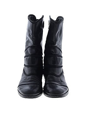 Dolce & Gabbana Leather Moto  Boots (view 2)