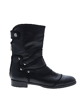 Dolce & Gabbana Leather Moto  Boots (view 1)