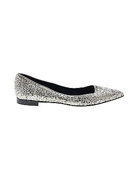 Saint Laurent Leather Glitter Flats (view 1)