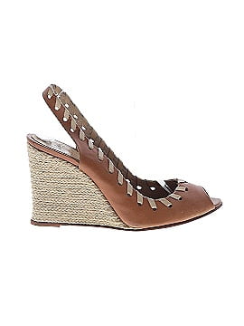 Christian Louboutin Leather Espadrille Wedges (view 1)