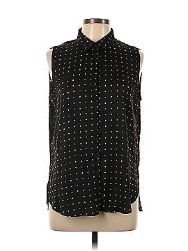 Zara Basic Sleeveless Button-Down Shirt (view 1)