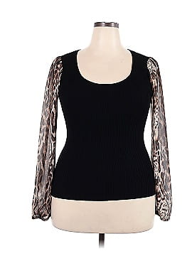 INC International Concepts Long Sleeve Blouse (view 1)