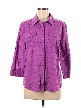 Studio Works 3/4 Sleeve Button-Down Shirt (view 1)