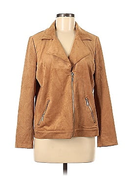 Chico's Faux Leather Jacket (view 1)