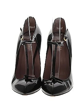 Gucci  Patent Leather Bow T-Strap Heels Heels (view 2)