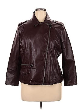 New York & Company Faux Leather Jacket (view 1)