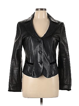 Armani Collezioni Faux Leather Jacket (view 1)