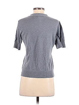 New York & Company Short Sleeve Silk Top (view 2)