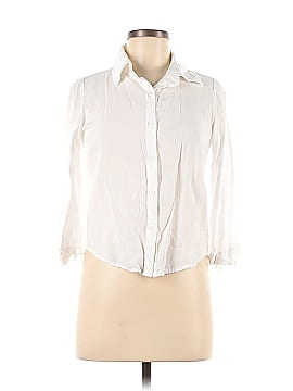 Brandy Melville 3/4 Sleeve Button-Down Shirt (view 1)