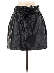 Ci Sono Faux Leather Skirt