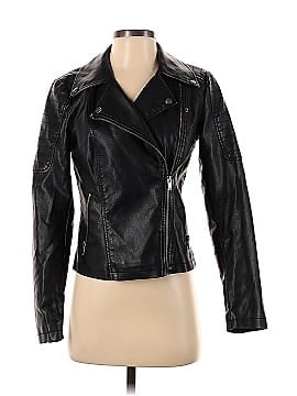 Noisy May Faux Leather Jacket (view 1)
