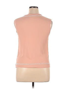 Champagne & Strawberry Sleeveless Blouse (view 2)