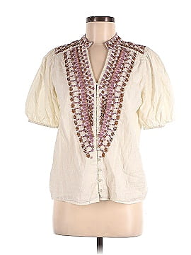 Forever That Girl for Anthropologie Short Sleeve Button-Down Shirt (view 1)