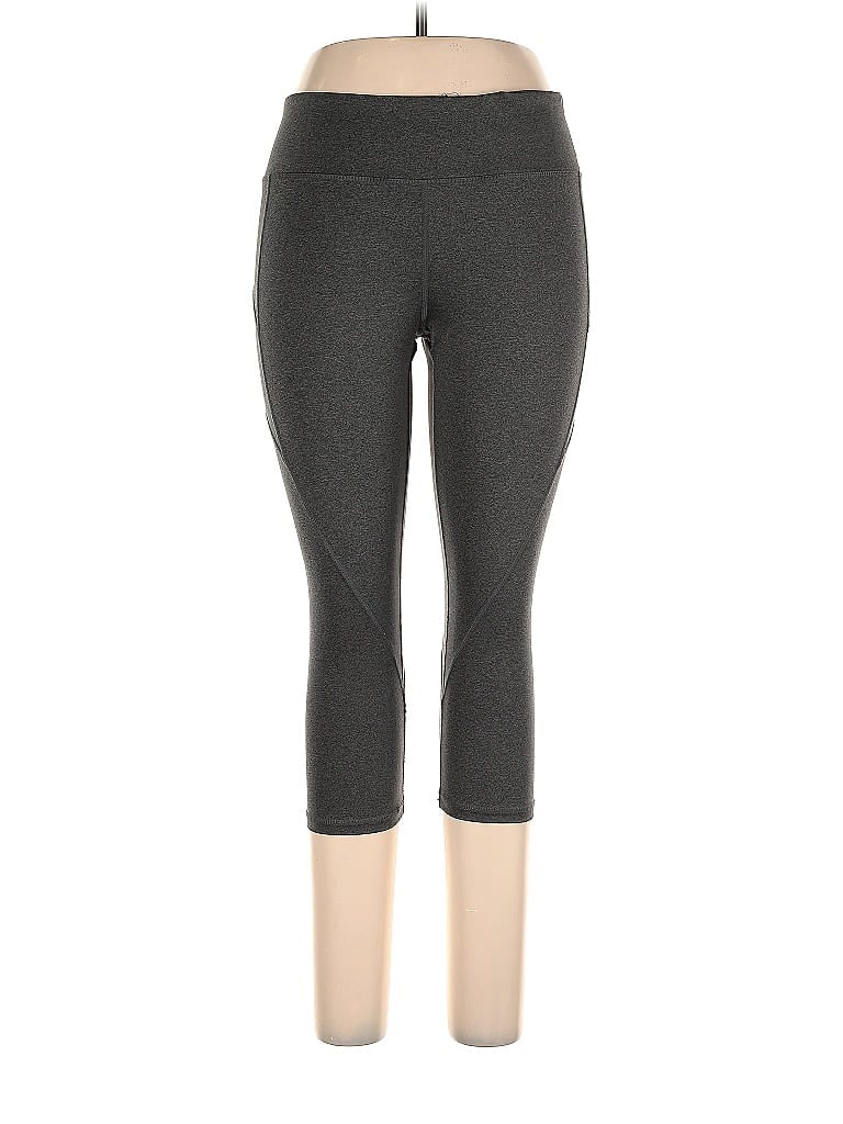 Pre-owned Reebok Active Pants In Gray