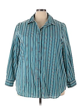 Roaman's Long Sleeve Button-Down Shirt (view 1)