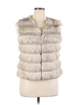 Boston Proper Faux Fur Vest (view 1)