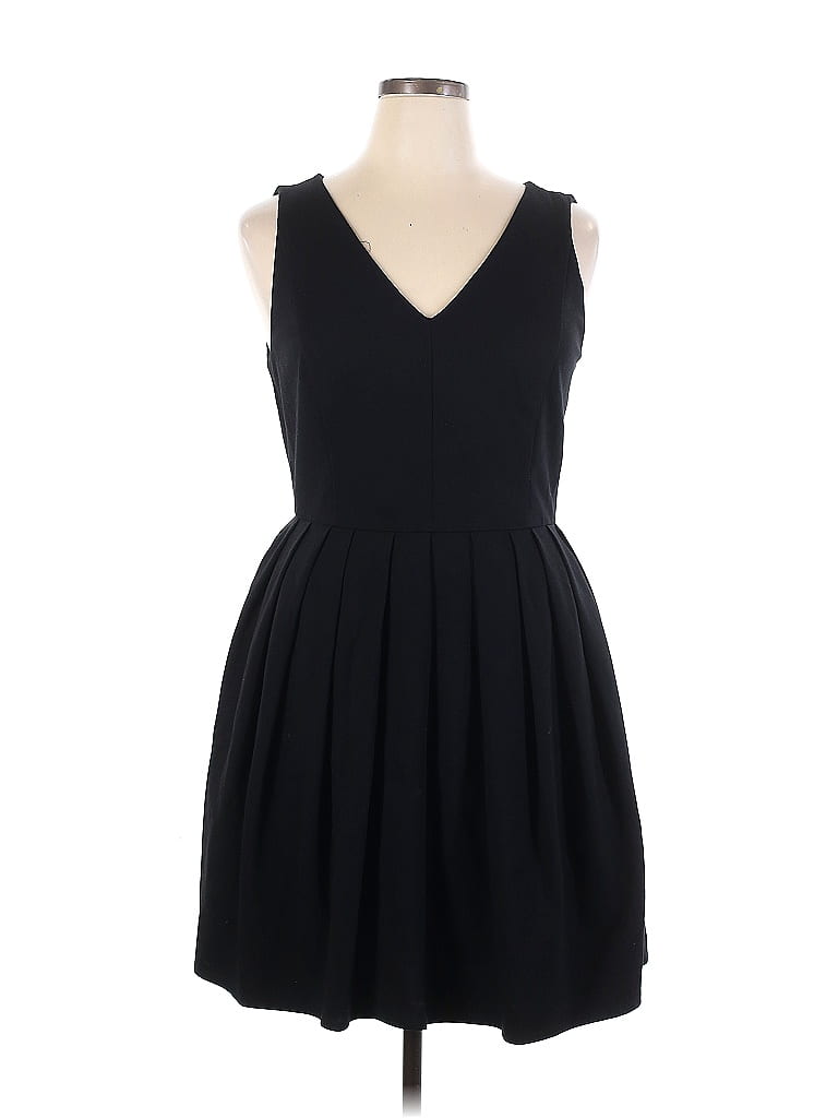 Halston Heritage Solid Black Cocktail Dress Size 14 - 77% off | ThredUp