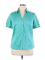 Lane Bryant Outlet Short Sleeve Button Down Shirt
