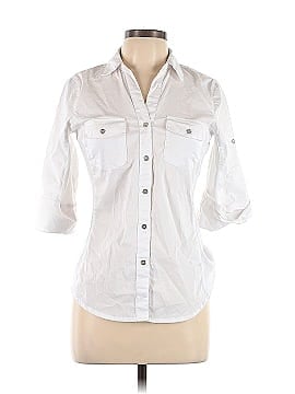 NY Collection Long Sleeve Button-Down Shirt (view 1)
