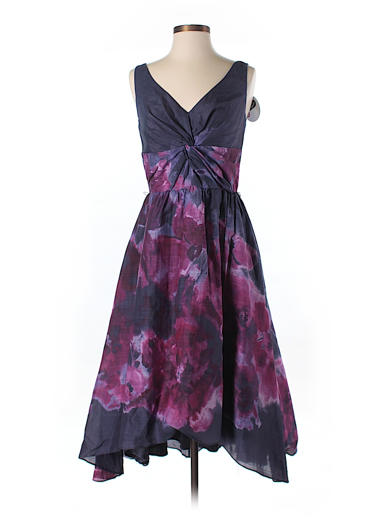 Lela Rose for Neiman Marcus + Target Print Purple Cocktail Dress Size 6 ...