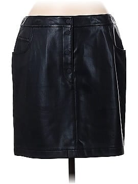 Theory Faux Leather Skirt (view 1)