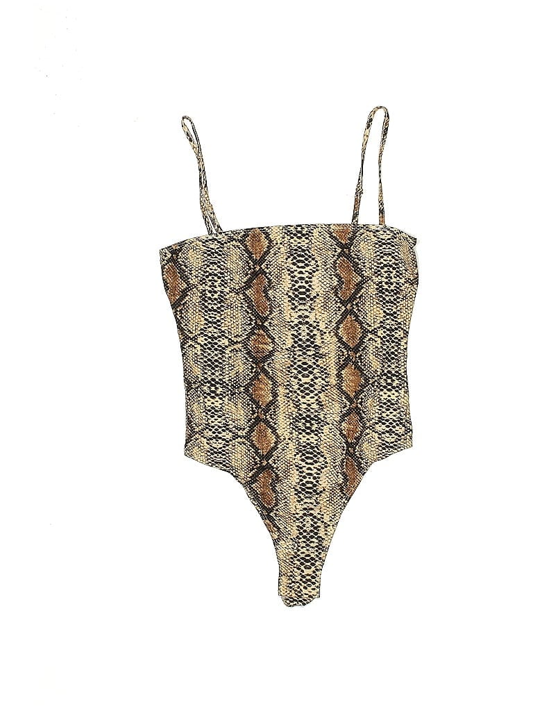 Pre-owned Shein Bodysuit In Brown