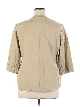 Hot Cotton Long Sleeve Button-Down Shirt (view 2)