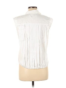 Zara Basic Sleeveless Button-Down Shirt (view 2)
