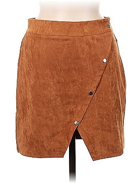 Shein Faux Leather Skirt (view 1)