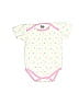 Peanut Buttons Print Ivory Short Sleeve Onesie Size 6-9 mo - photo 1