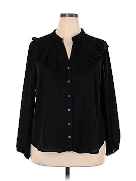 ELOQUII Long Sleeve Blouse (view 1)