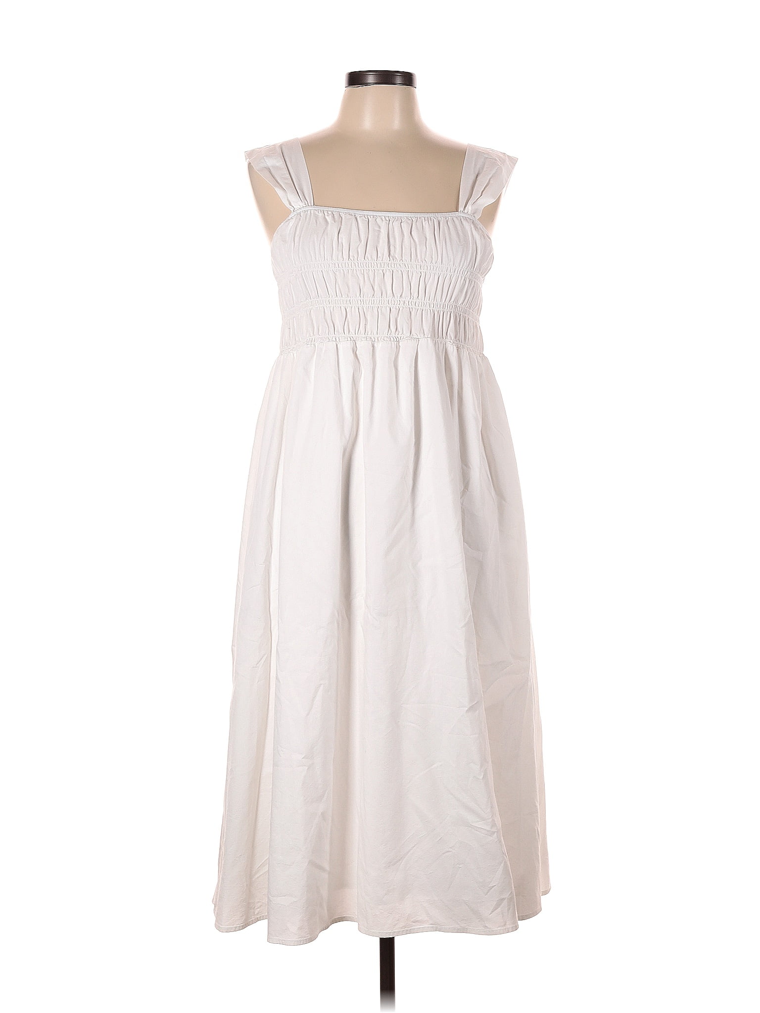 Lepore Solid White Casual Dress Size 12 66 off ThredUp