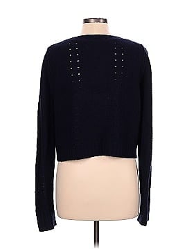 Velvet Cashmere Pullover Sweater (view 2)