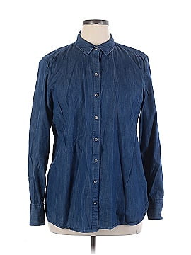 Ann Taylor Long Sleeve Button-Down Shirt (view 1)