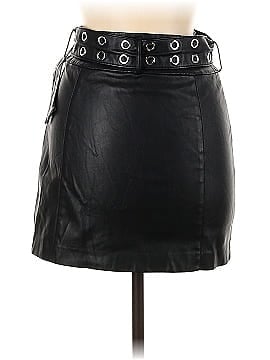 Trafaluc by Zara Faux Leather Skirt (view 2)