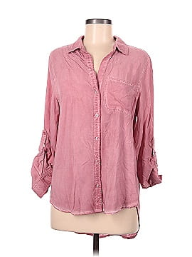 Velvet Heart 3/4 Sleeve Button-Down Shirt (view 1)