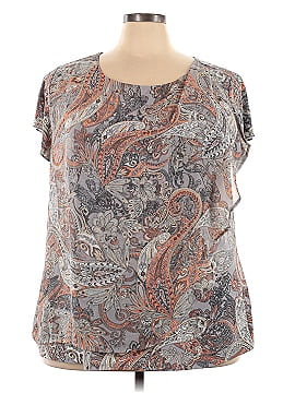 Roz & Ali Short Sleeve Blouse (view 1)