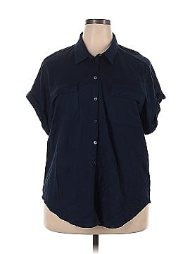 M&S Collection Sleeveless Button-Down Shirt (view 1)