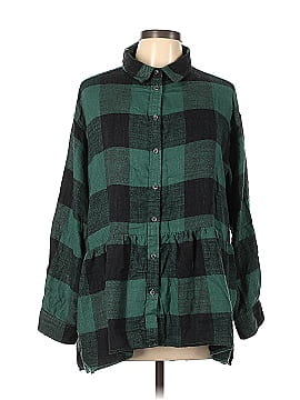 American Eagle Outfitters Long Sleeve Button-Down Shirt (view 1)