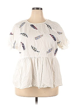 Lost Ink Short Sleeve Blouse (view 1)